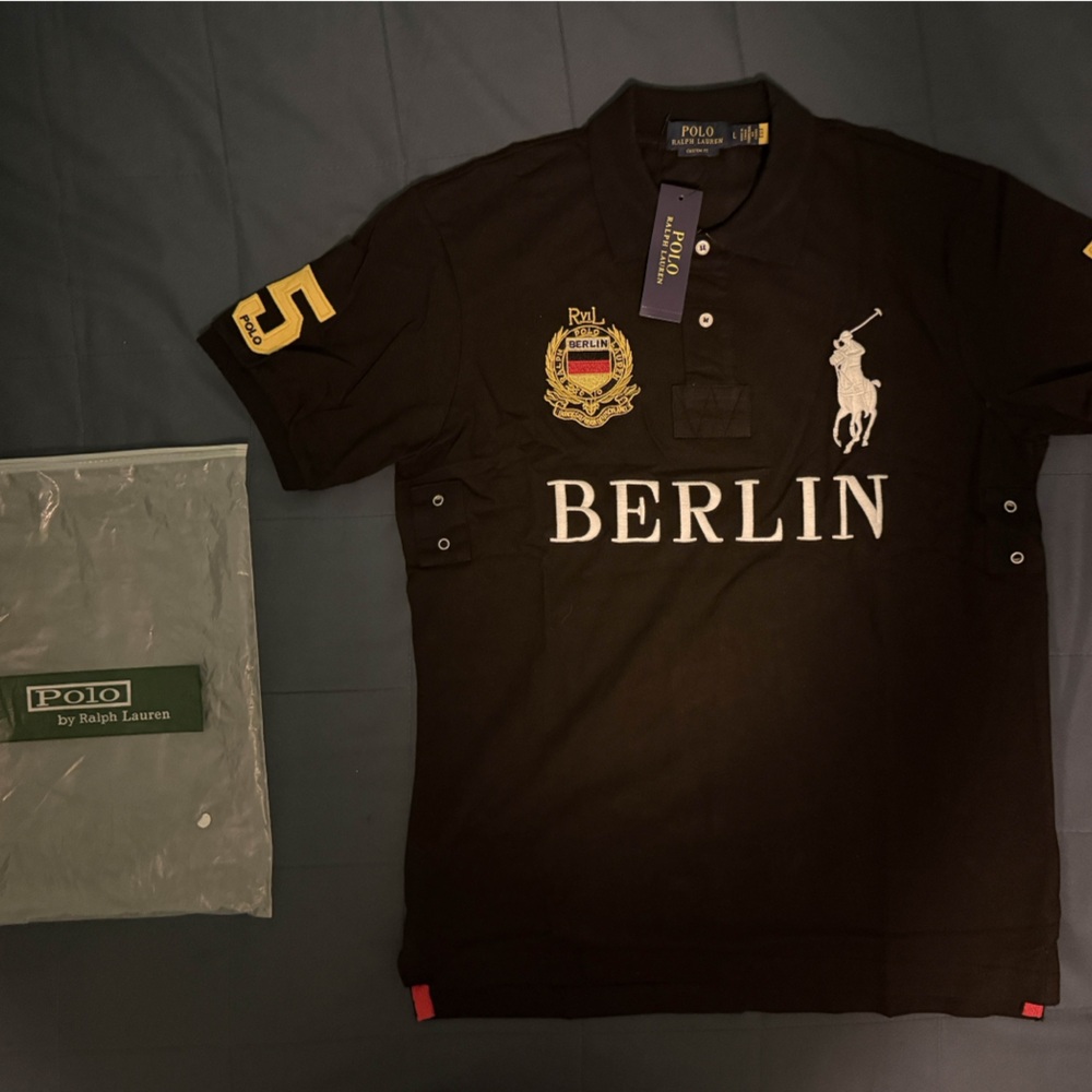 Polo by Ralph Lauren Black Berlin Polo Shirt